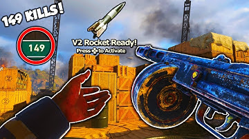 149 KILLS on SHIPMENT 1944 COD WW2! - 71 KILLSTREAK V2 ROCKET using BEST EPIC PPSH CLASS in COD WW2!