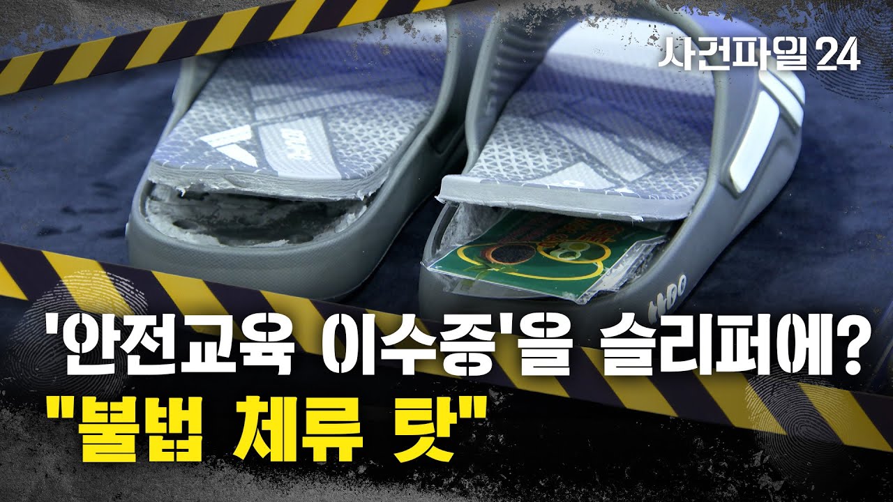 [사건파일24] 불법 체류자들, '위조 이수증' 숨겨 밀반입