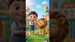 ROAR! ROAR!Buki Boo met a mighty lion today! WCan you roar as loud as the King of the Jungle