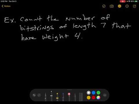 Counting Bitstrings Example 1