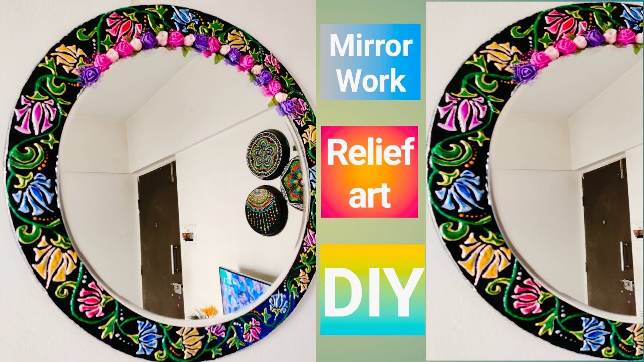 How to Make Decorative Mirror \ Mirror Makeover \ Living Room Decor