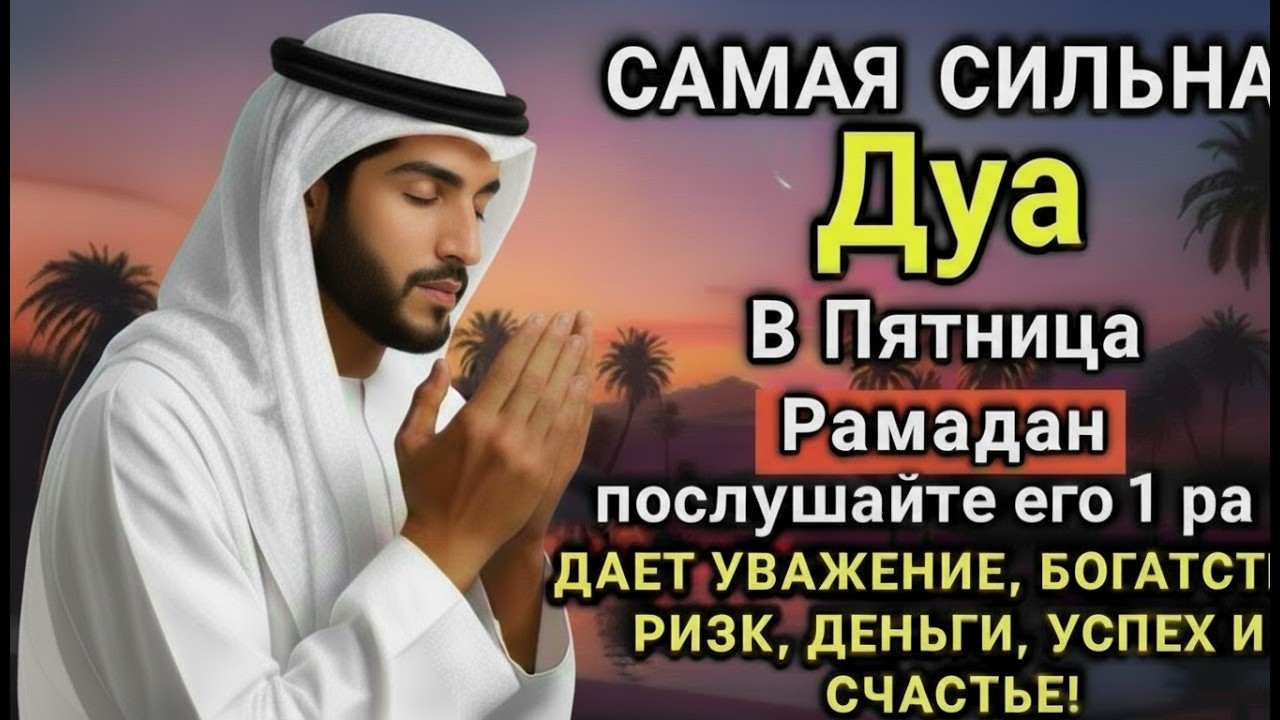 💗🔑🤲 САМАЯ СИЛЬНАЯ Дуа в пятницa Рамадан Все желания сбываются! #дуа