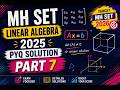 MHSET LINEAR ALGEBRA PYQ SOLUTION