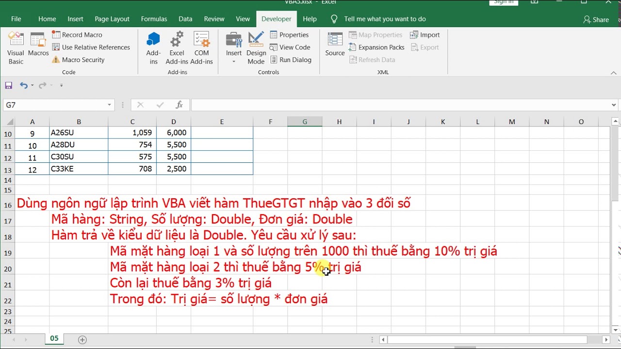 Ngôn ngữ vba (Visual Basic Applications)_Trường ĐH Nông Lâm_05 - YouTube