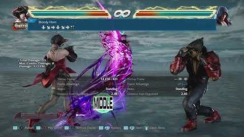 Eliza movelist with frame data display season 4 (opponent all block)