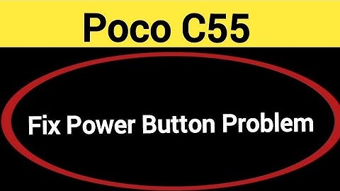 How to fix power button problem Poco C55, how to fix auto restart problem Poco