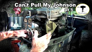 1971 20 Hp Johnson TOO HARD TO PULL - THIS OLD OUTBOARD