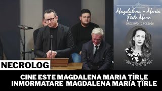 NECROLOG! Cine este Magdalena Maria Țîrle - Înmormântare  Magdalena Maria Țîrle