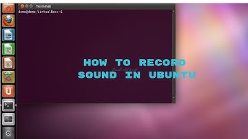 How to record sound in ubuntu