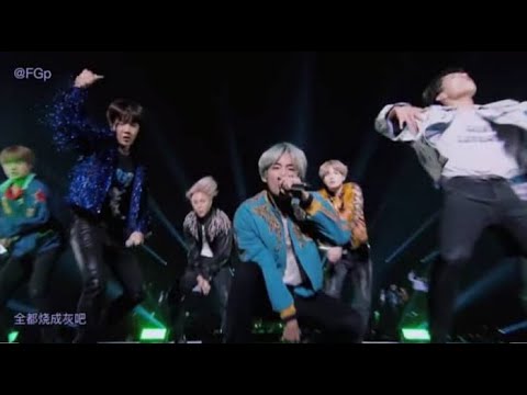 BTS (방탄소년단) DOPE live performance [with ENG lyrics]