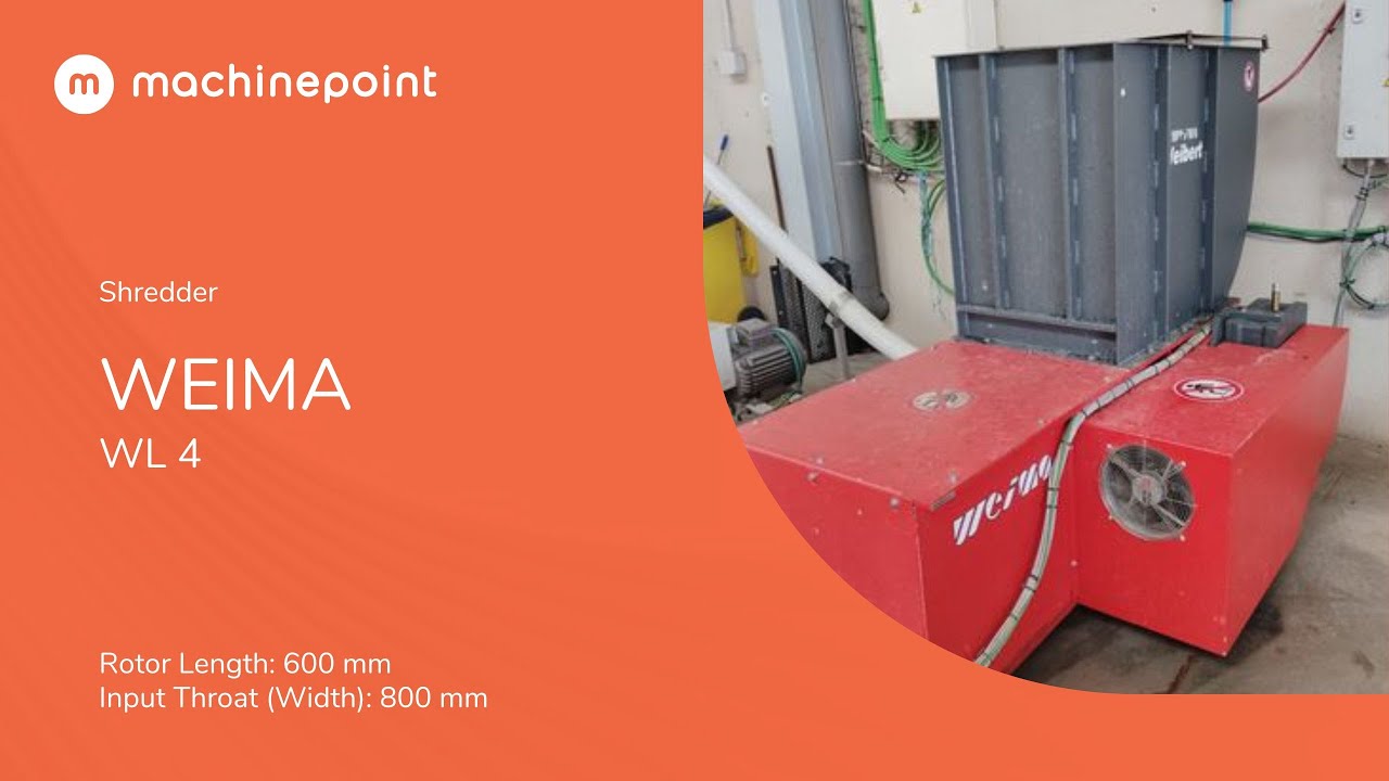 WEIMA WL 4 Shredder | WEIMA Machines - YouTube