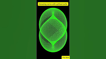 Ultimate curve with python turtle #shorts  👍 👍