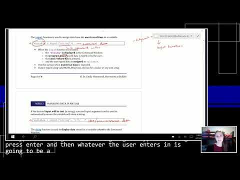 Engineering Computations (2/26) - Week 5: Input function