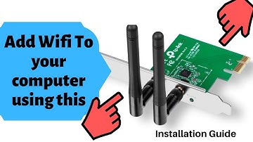 How to Install a PCI-E Wireless WiFi network Adapter card for PC | 4K