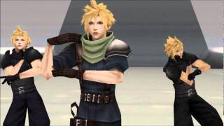 MMD Newcomer Cloud Strife (Infantry,Soldier Black/Purple) DL