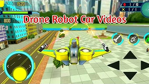 Drone Robot Car Gaming - Robot Transforming Games - Android Gameplay #5