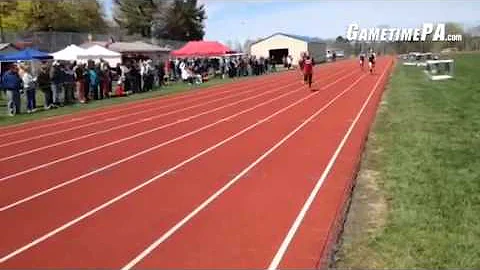 Reagan Hess wins her 4th event, the 200 meter dash...