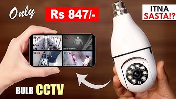 Bulb Shape Smart Security Camera | Bulb cctv camera review | Bulb Holder CCTV Camera | Bulb Camera