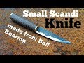 Making a small Scandi Knife from Ball Bearing | Finnish Puuko