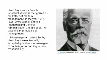 Management process - 14 principles of Henry Fayol