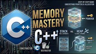 C++ Memory Mastery | Pointers | Constructors, Destructors | Explanation Tutorial