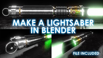 How to make a lightsaber in Blender
