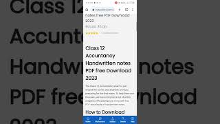 How to Download Class 12 Accountancy Handwritten notes PDF for Free | Class 12 | Accountancy | CBSE screenshot 3