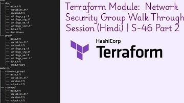 Walk through Session: Network Security  Group (NSG)-Terraform Module (Hindi) | S-46 Part 2