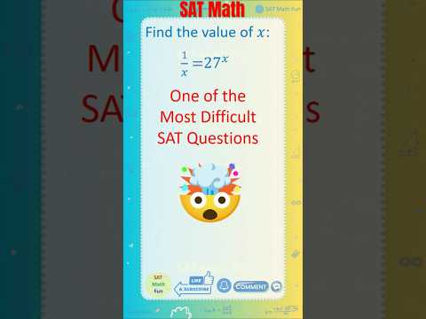The Exponent Trick Schools Never Teach You #satmathhacks #satmathtricks #exponentialequation