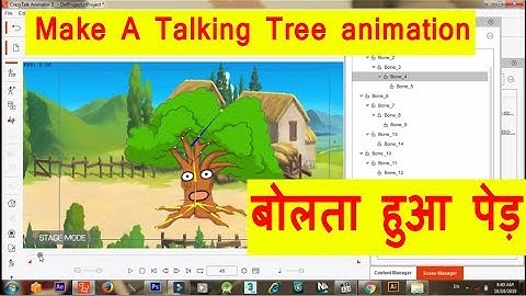 Cartoon animator 4 ! Make A Talking Tree ! CrazyTalk Animator