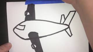 Draw an airplane by Bridges Academy at Melrose 117 views 3 years ago 5 minutes, 3 seconds