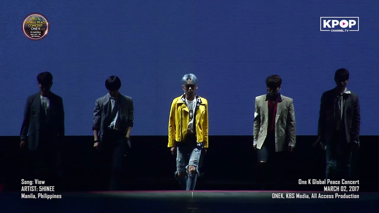 170302 SHINee - VIEW + greetings 샤이니 at OneK Global Peace Concert