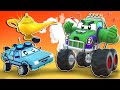 ZŁY WYNALAZCA przemienia MONSTER TRUCKA w HULKA!  | InvenTom Wynalazca | Car City World App