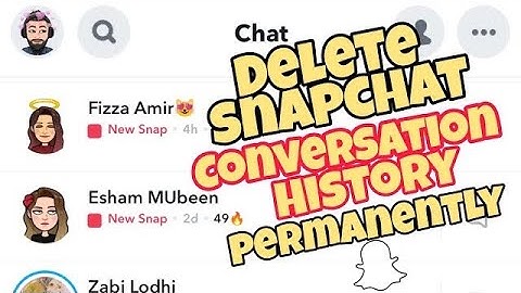 How To Clear Snapchat Conversation History 2023