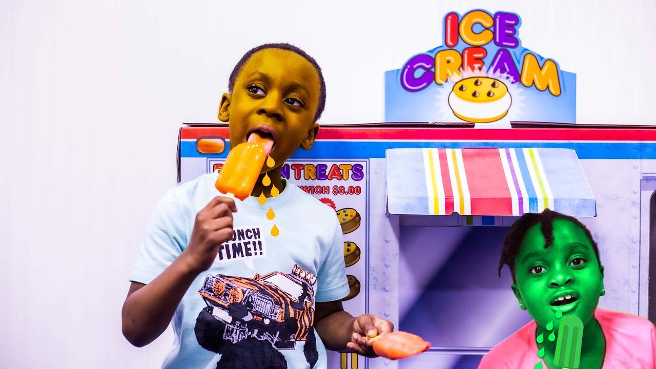 Ice cream Changes Kids face different colors |Kids learn colors