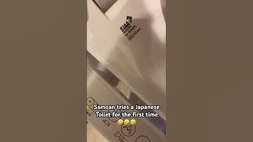 Trying a Japanese Toilet for the first time 😂😂😂😂😂