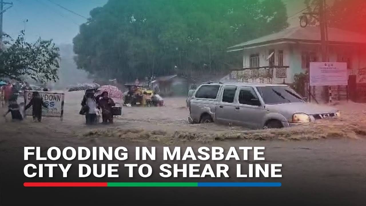 Flooding in Masbate City due to shear line | ABS-CBN News