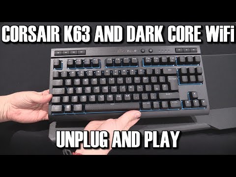 Corsair K63 Wireless Keyboard Dark Core Mouse MM1000 Mousepad Review