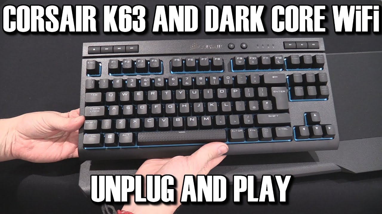Corsair K63 Wireless Keyboard Dark Core Mouse MM1000 Mousepad Review