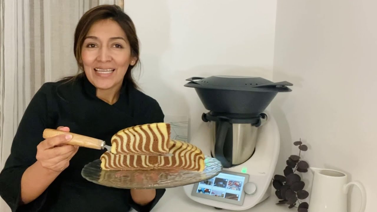 Bizcocho cebra paso a paso con Thermomix