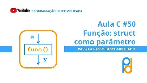 Linguagem C | Aula 50 - Função: struct como parâmetro