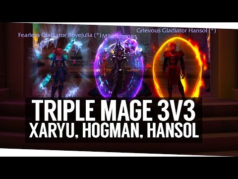 TRIPLE MAGE 3v3 ARENA - NEW BEST COMP? (Fun Arenas with Hansol and Xaryu)
