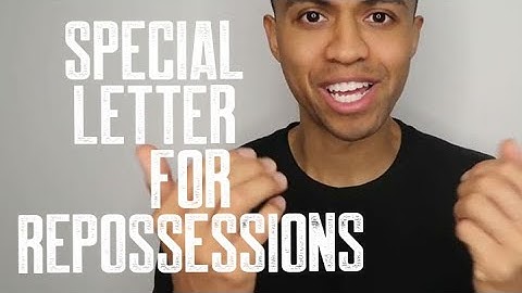 HOW TO REMOVE REPOSSESSION || HOW TO USE 623 METHOD LETTER || SPECIAL LETTER FOR REPOSSESSIONS