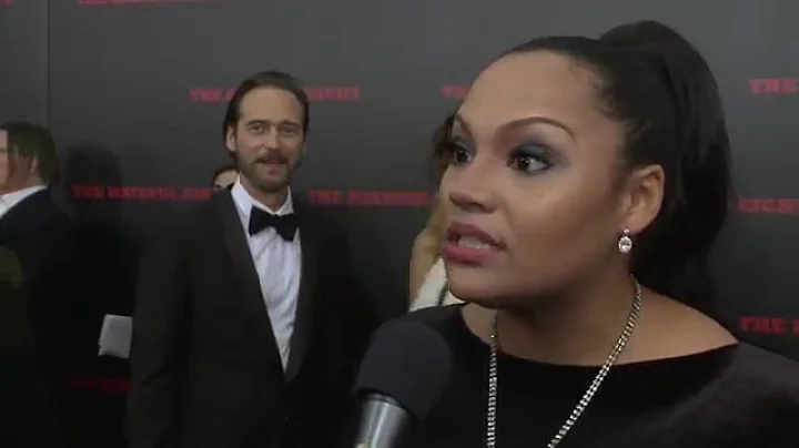 The Hateful Eight: Dana Gourrier "Minnie" NYC Red Carpet Interview | ScreenSlam