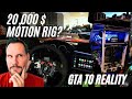 GTA 5 Feels TOO REAL with a $20,000 Motion Sim Rig - BMW M4 Sunset Drive & Weird Police Car!
