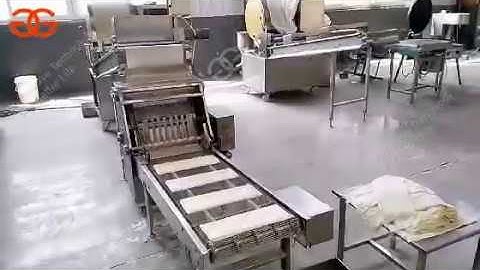automatic spring roll sheet making machine video thickness 0.3-0.8 millimeter