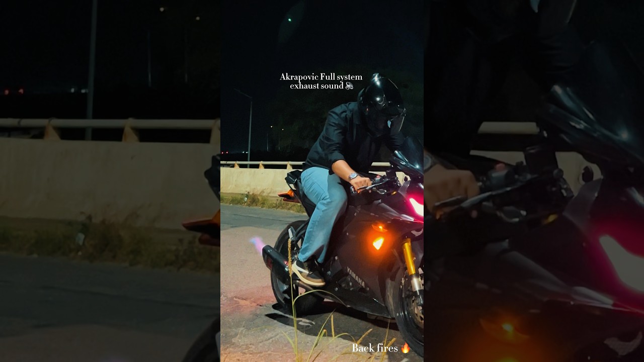 Yamaha R15 V3 🔥 Akrapovic Exhaust Sound | Full System Beast! 