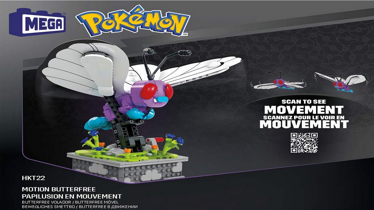 MEGA Pokemon Motion Butterfree with Motion Brick Building Set for