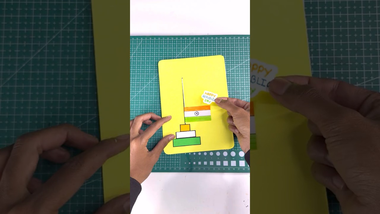 Republic Day flag craft for school project 