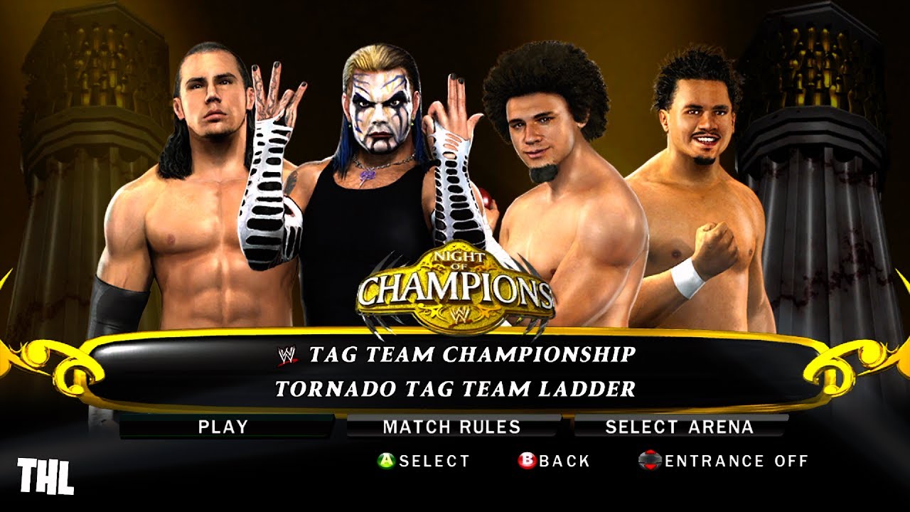 The Hardy Boyz vs The Colons WWE Tag Team Championship Ladder Match